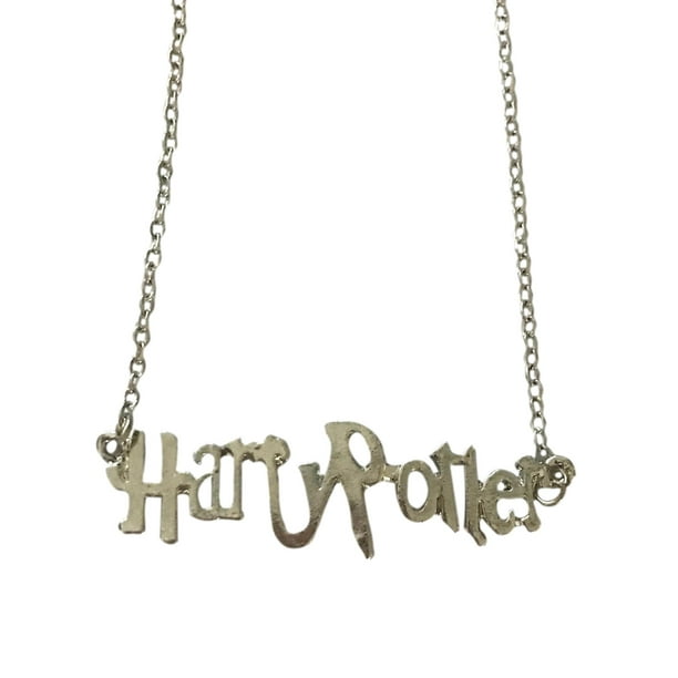 Font1 Harry Potter Name Necklace Harry Potter Gift Name Necklace 925 Sterling Silver Necklace Harry Potter Font Necklace